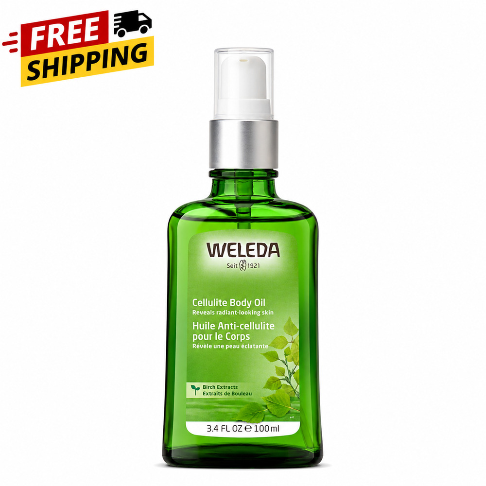 Weleda Cellulite Body Oil 3.4 fl oz 100ml Birch Extract Natural Body Care